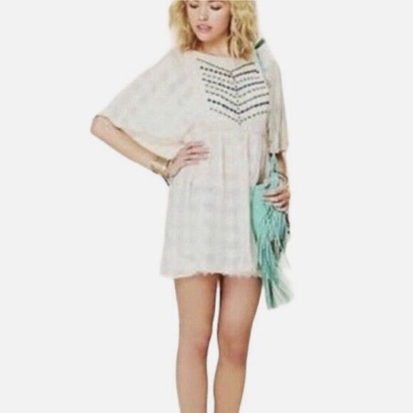 Free People | New Romantics | Rainbow Sheer Flower Bud Embroidered Tunic - Picture 3 of 10